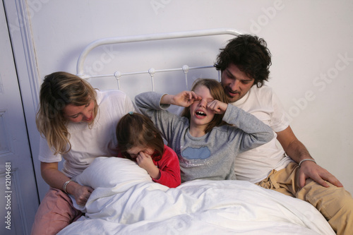 famille lit fatigue
