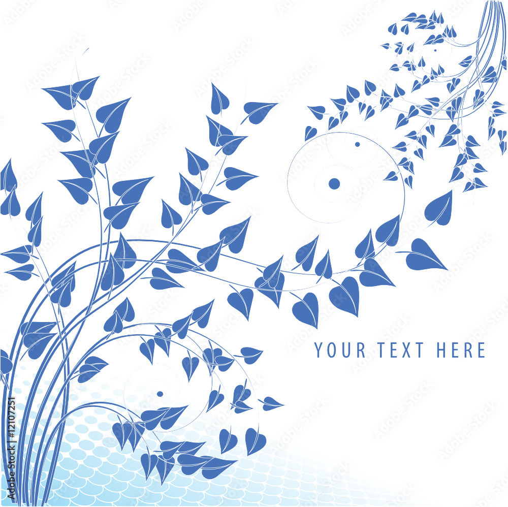 Fototapeta premium abstract flower aqua design