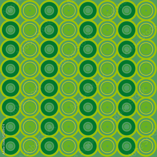 tapisserie ronds vert
