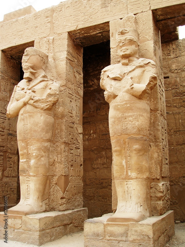 ancient statues in a Egypt photo