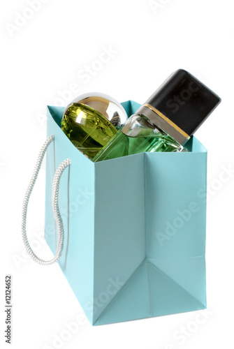 Perfums in bag photo