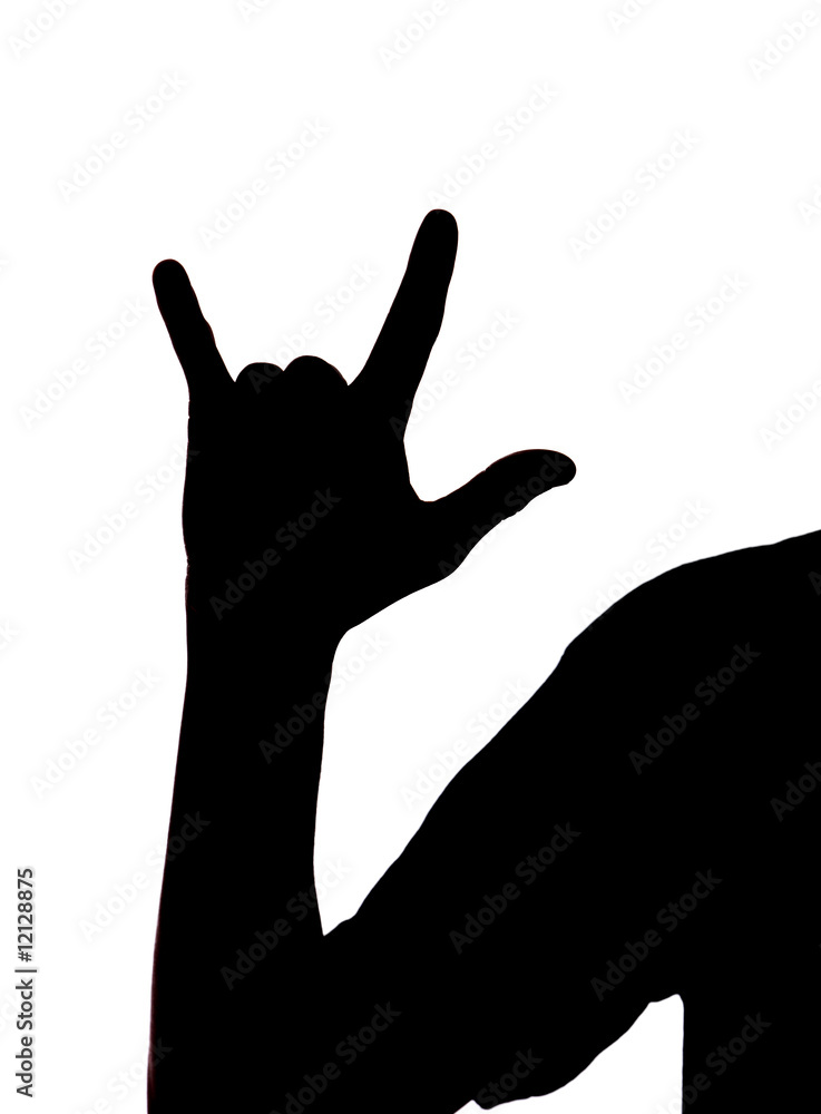 Doing the rock«n«roll sign Doing the rock«n«roll sign