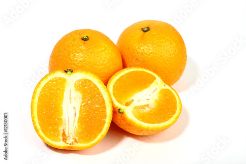 isolated oranges