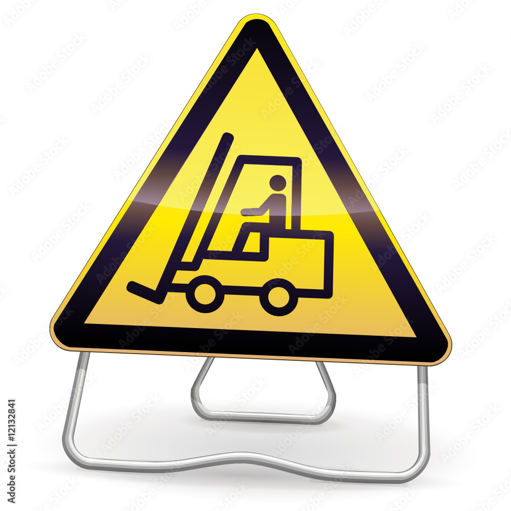 Panneau de danger véhicules de manutention (ombre) Panneau de danger véhicules de manutention (ombre)