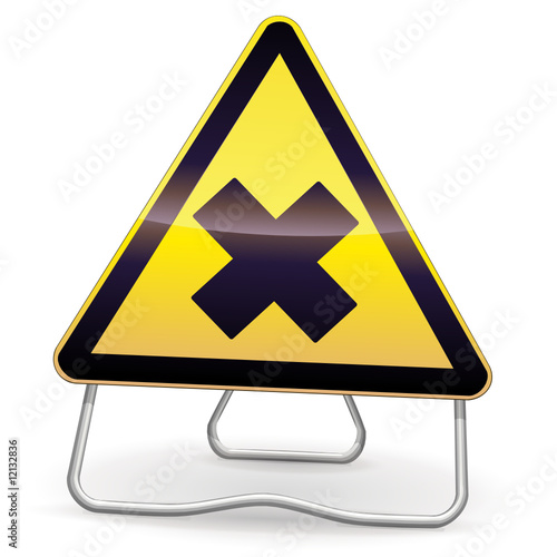 Panneau de danger produits nocifs (ombre)