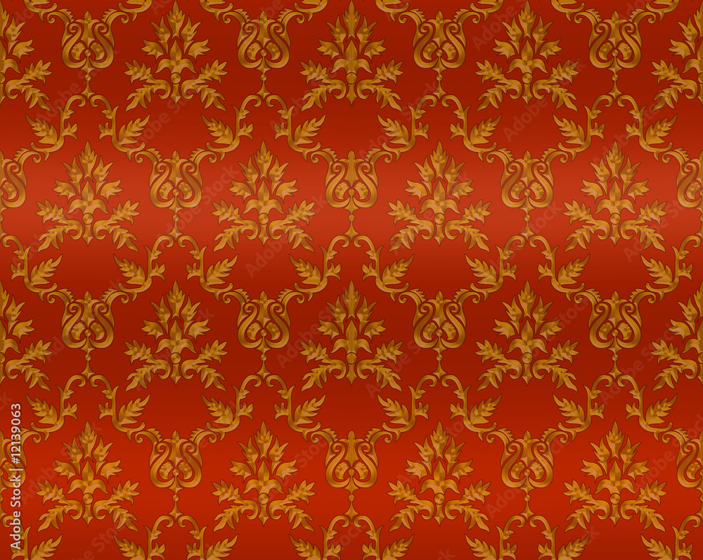 Hintergrund - Pattern - Tapete - Königlich - rot-gold Hintergrund - Pattern - Tapete - Königlich - rot-gold