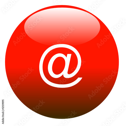 boule 3D arobasse rouge