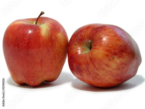 Two red apples