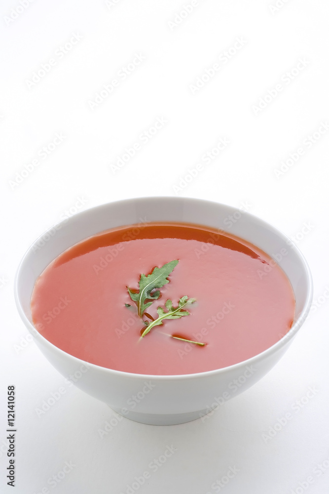 delicious and healthy homemade tomato soup and vegetables delicious and healthy homemade tomato soup and vegetables