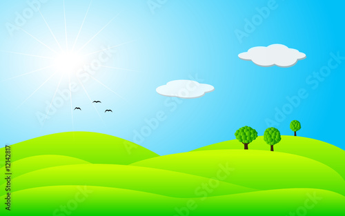 landscape - vector