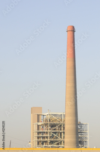 Industrial image of smoke stack
