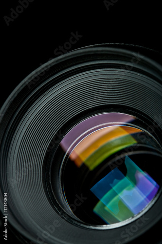 closeup camera lens