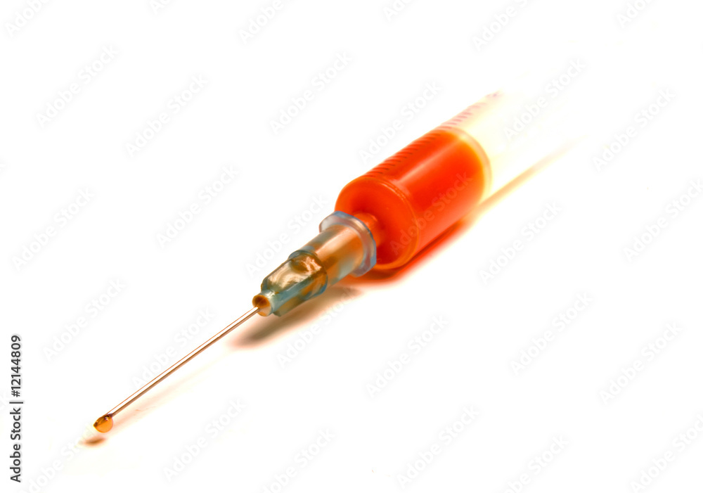 Syringe with blood Syringe with blood