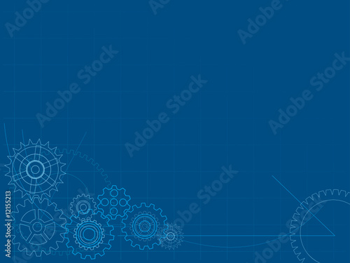 Mechanical blueprint background