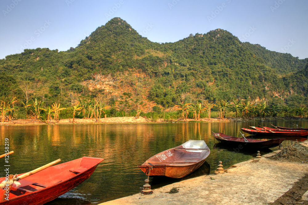 Famous Suoi Yen River in Vietnam