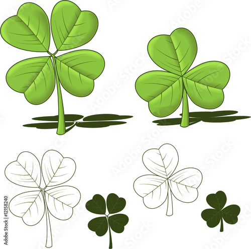 3 and 4 leaf clovers