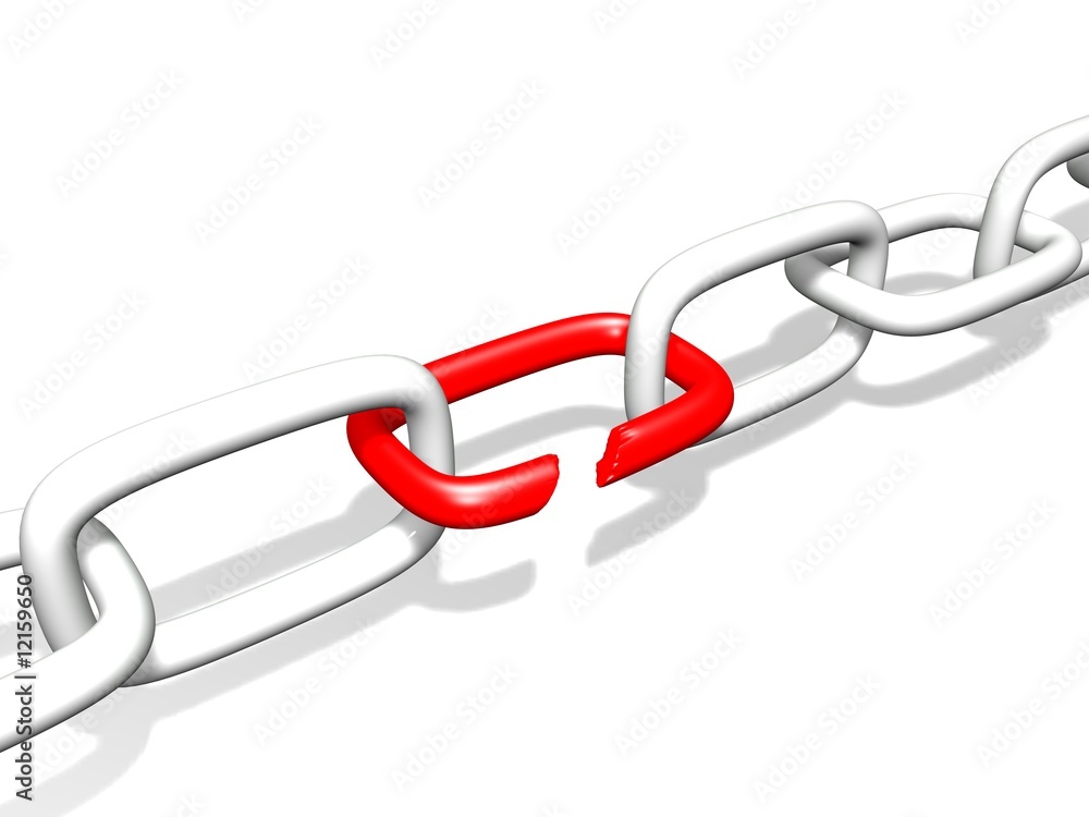 Obraz premium broken chain