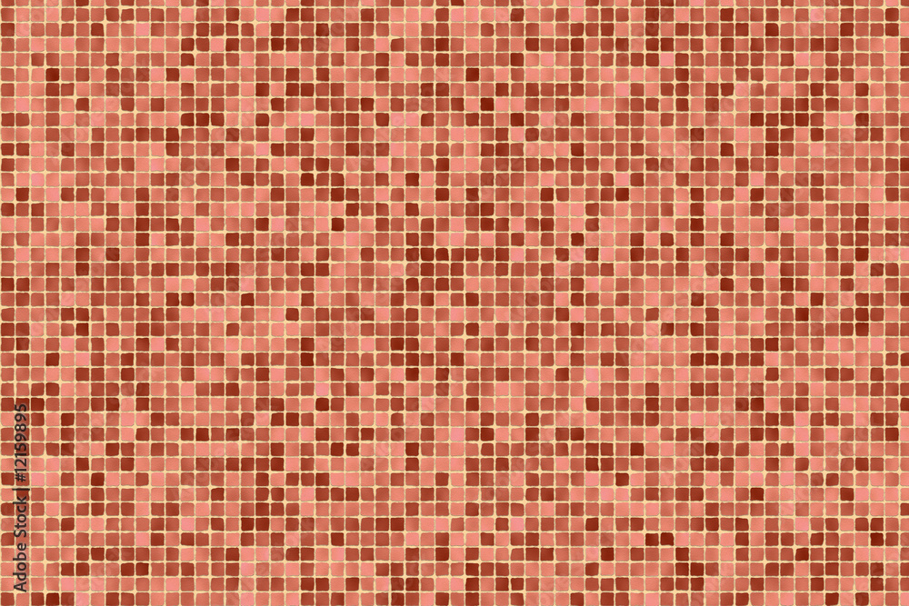 Fototapeta premium Red mosaic texture
