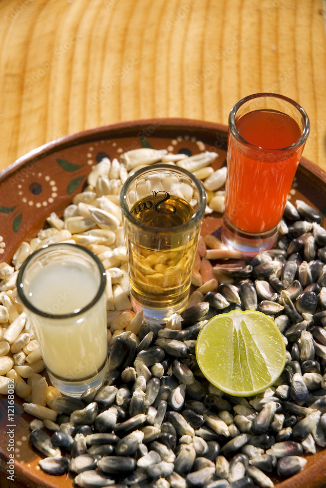 Tequila preparado. México Tequila preparado. México