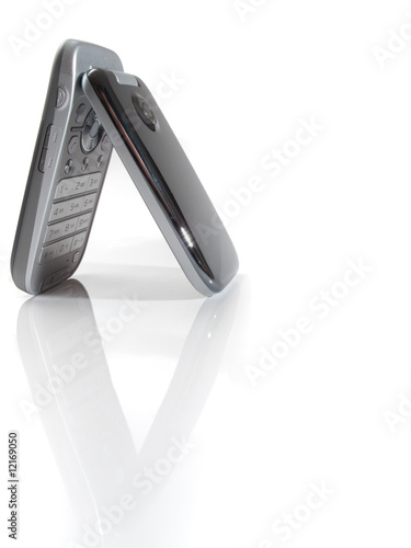 Clamshell celphone on white