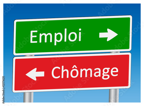 Panneaux "Emploi" et "Chômage"
