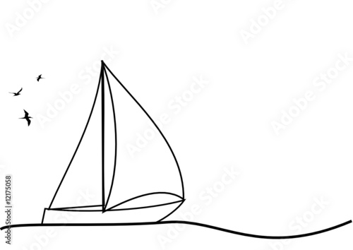 dessin de voilier