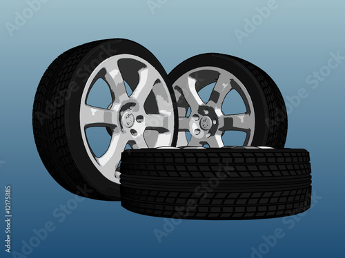 3d vector wheels