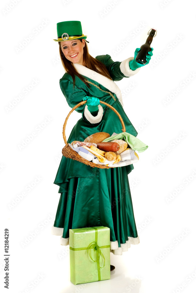 St Patrick holiday woman