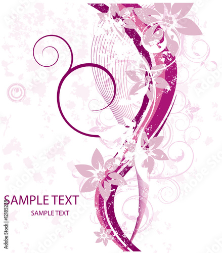 Beauty floral card