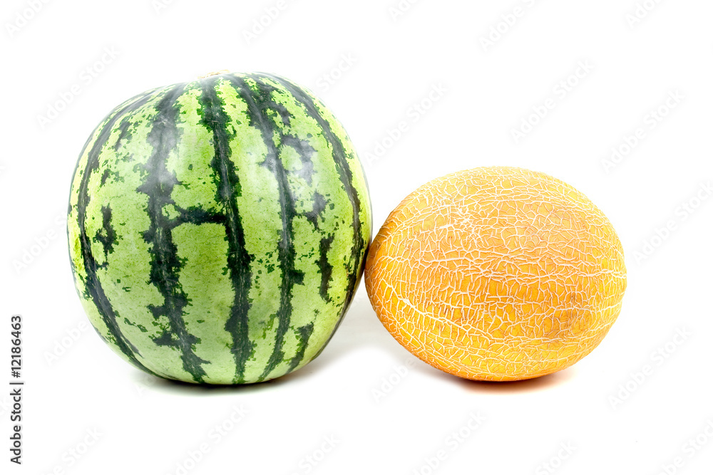 water-melon and melon water-melon and melon