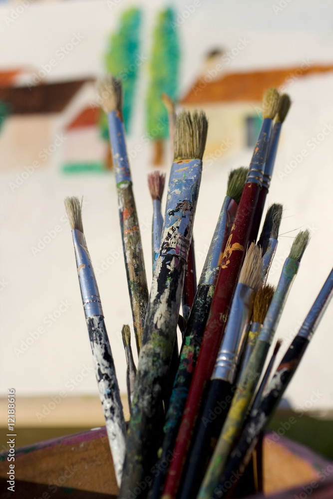 Fototapeta premium Pennelli per pittura