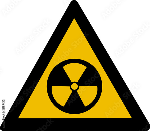 Warning sign - radioactive