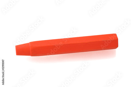 Red pastel crayon