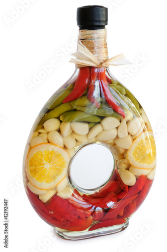 Decorative bottle isolated on white