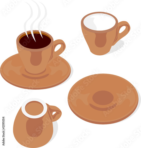 espresso cups and saucers
