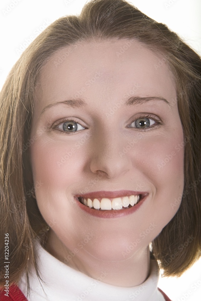 Smiling Young Woman Closeup Smiling Young Woman Closeup