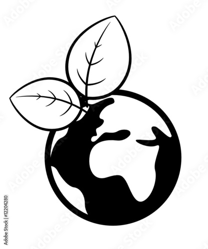 Planète terre à feuilles