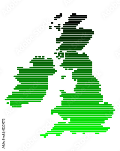 Karte der Britischen Inseln