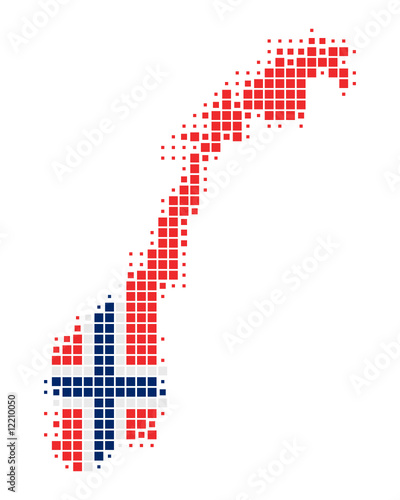 Karte von Norwegen