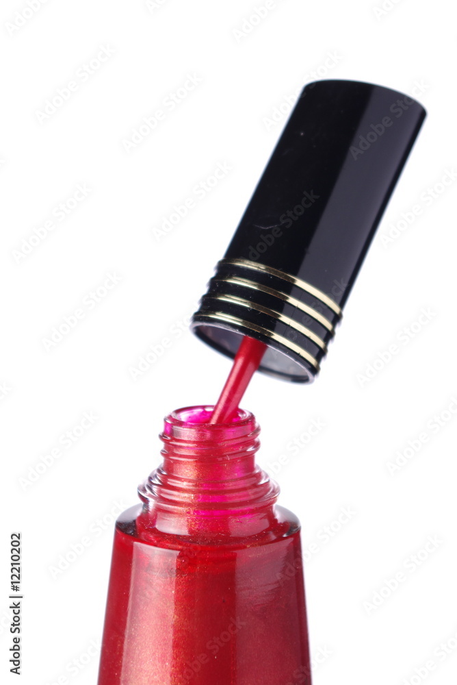 Manicure lacquer isolated on white background Manicure lacquer isolated on white background