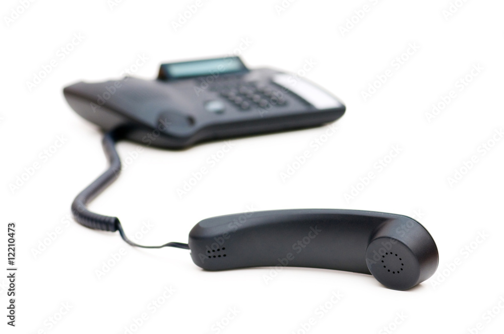Office phone isolated on the white background Office phone isolated on the white background