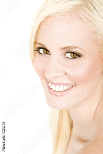 Woman with smile