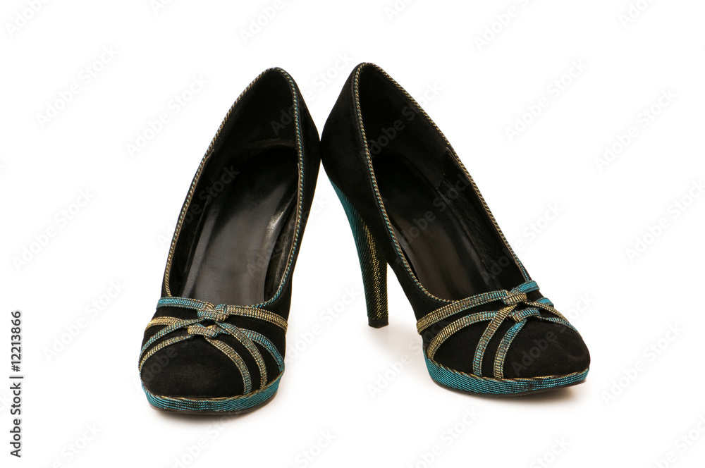 Woman shoes isolated on the white background Woman shoes isolated on the white background