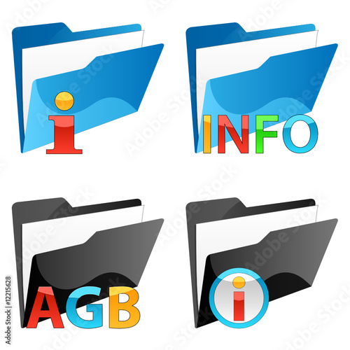 Info, AGB - Icons