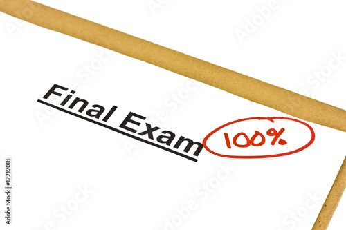 Final Exam Marked With 100%