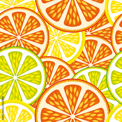 Seamless background Citrus Mix