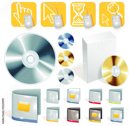 Vector software detailed icon set
