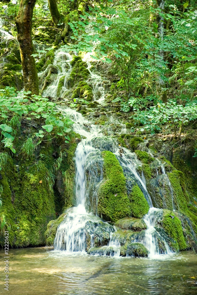 Small waterfall in the Plitvice national park Small waterfall in the Plitvice national park