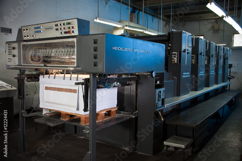 Obraz w ramie Printing Machine