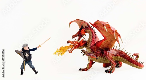 Boy vs. dragon